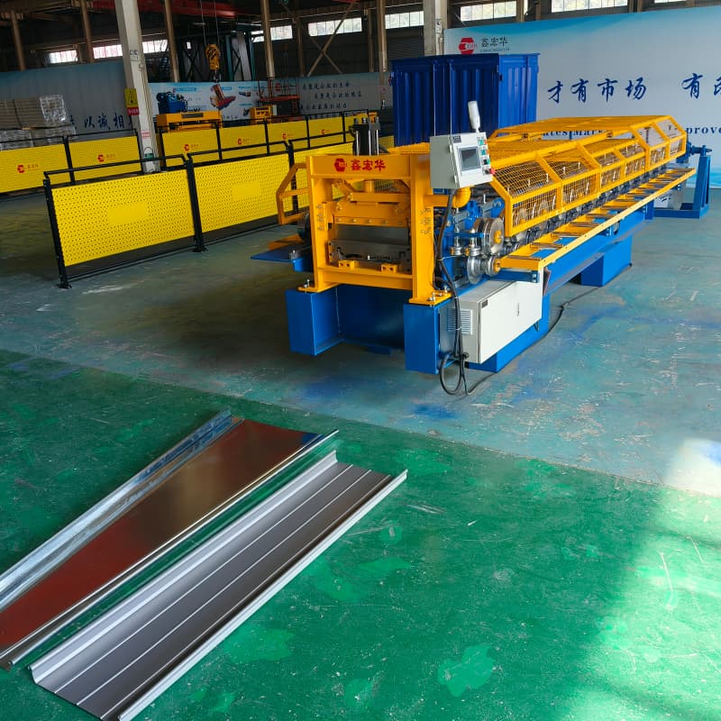 Metal Roof Seam Metal Seamed Purlin Roof Roll Forming Production Machine