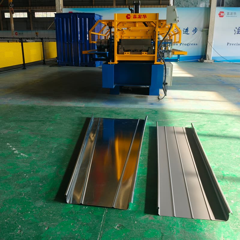 Standing Roof Mechanical-Lock Standing Seam Metal Purlin Roofing Panels Roll Forming Machine