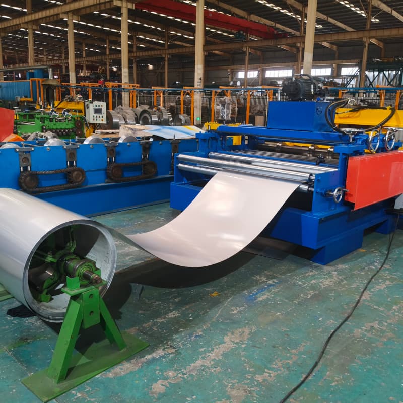 Counter Meter Length Measuring Encoder Hardware Stamping Flat Blank Steel Sheet Slitting Machine