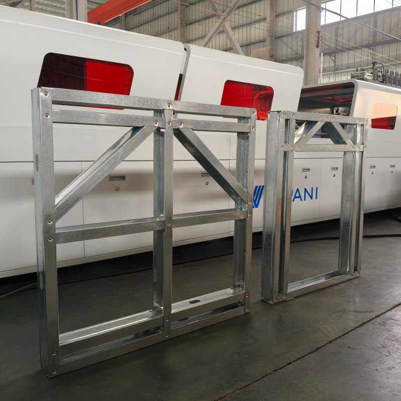Low Noise Light Steel Purlin Roll Forming Line For Metal Workshop Machine