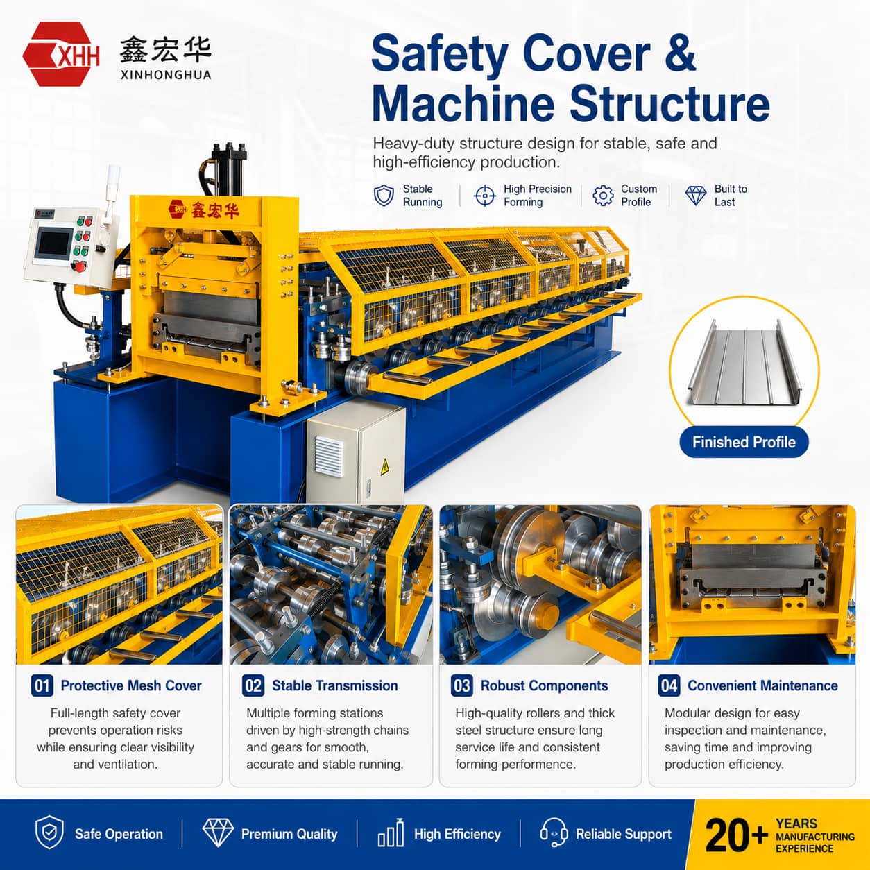 Standing Seam Roof Panel Roll Forming Machine